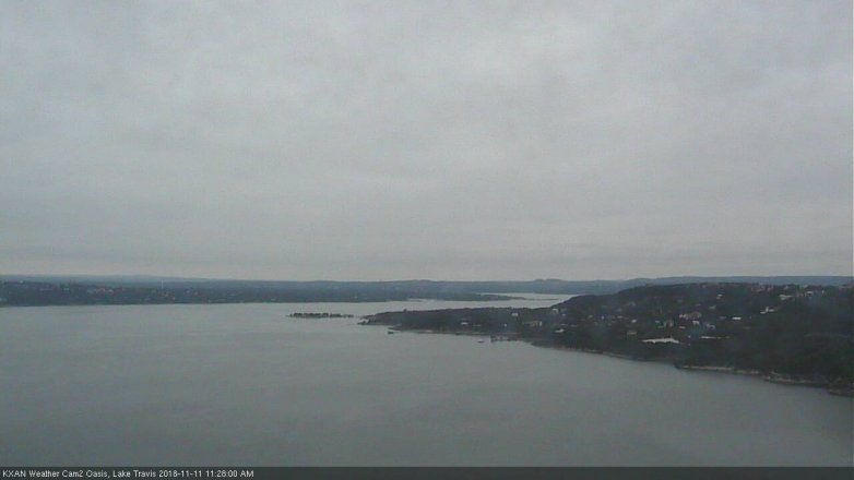 Lake Travis webcam, November 11, 2018 10:30 AM CT