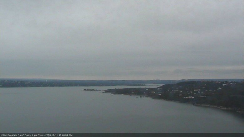 Lake Travis webcam, November 11, 2018 10:45 AM CT
