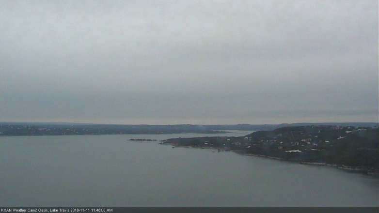 Lake Travis webcam, November 11, 2018 10:50 AM CT