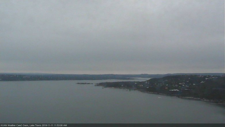 Lake Travis webcam, November 11, 2018 10:55 AM CT