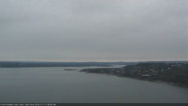 Lake Travis webcam, November 11, 2018 11:00 AM CT