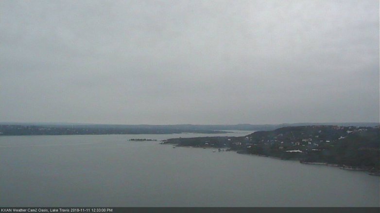 Lake Travis webcam, November 11, 2018 11:35 AM CT