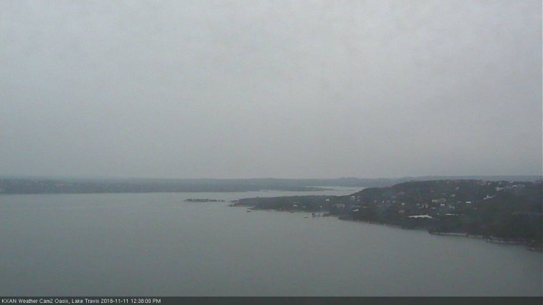 Lake Travis webcam, November 11, 2018 11:40 AM CT
