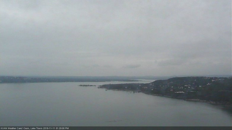 Lake Travis webcam, November 11, 2018 12:30 PM CT