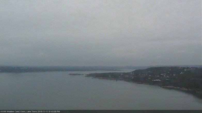 Lake Travis webcam, November 11, 2018 12:45 PM CT