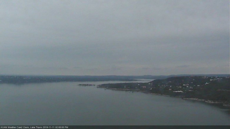 Lake Travis webcam, November 11, 2018 1:10 PM CT