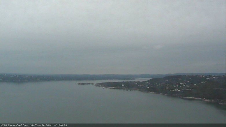 Lake Travis webcam, November 11, 2018 1:15 PM CT