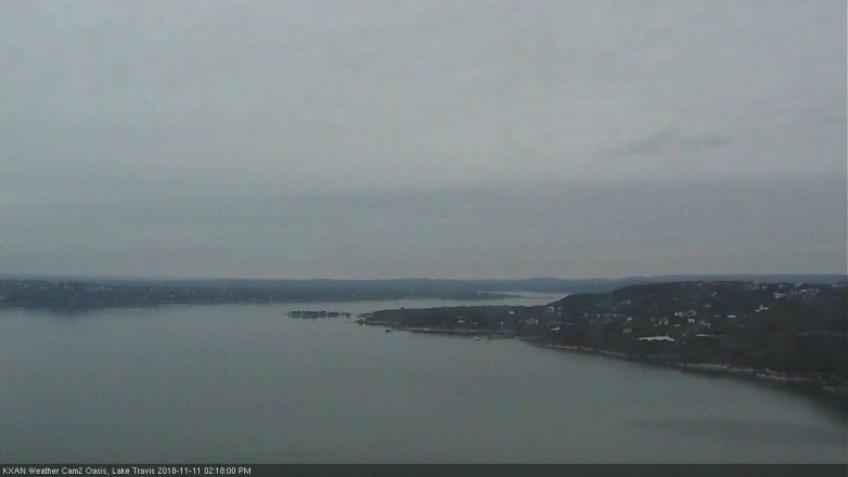 Lake Travis webcam, November 11, 2018 1:20 PM CT