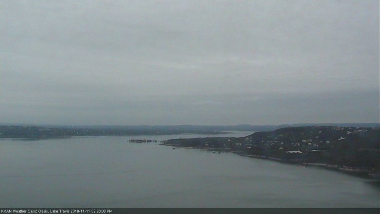 Lake Travis webcam, November 11, 2018 1:30 PM CT