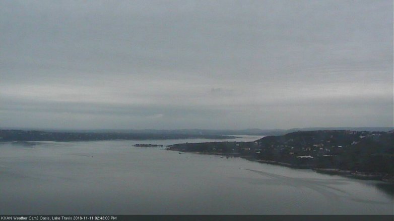 Lake Travis webcam, November 11, 2018 1:45 PM CT