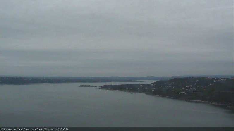 Lake Travis webcam, November 11, 2018 2:00 PM CT