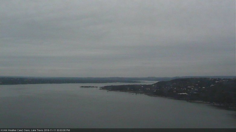 Lake Travis webcam, November 11, 2018 2:05 PM CT