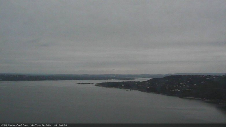 Lake Travis webcam, November 11, 2018 2:15 PM CT