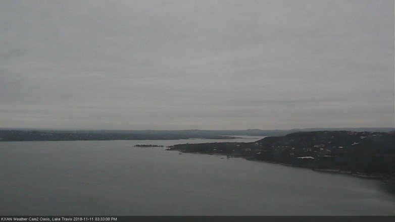 Lake Travis webcam, November 11, 2018 2:35 PM CT