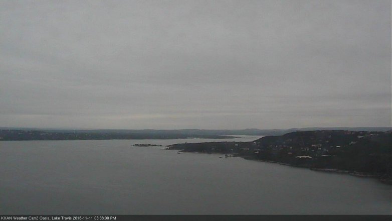 Lake Travis webcam, November 11, 2018 2:40 PM CT