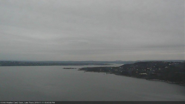 Lake Travis webcam, November 11, 2018 2:45 PM CT