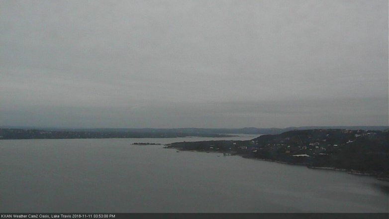 Lake Travis webcam, November 11, 2018 2:55 PM CT