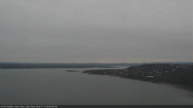 Lake Travis webcam, November 11, 2018 3:30 PM CT