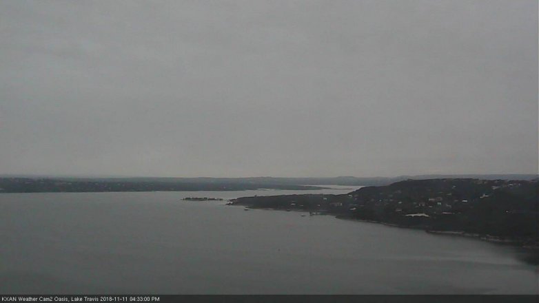 Lake Travis webcam, November 11, 2018 3:35 PM CT