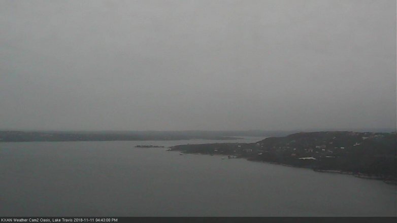 Lake Travis webcam, November 11, 2018 3:45 PM CT