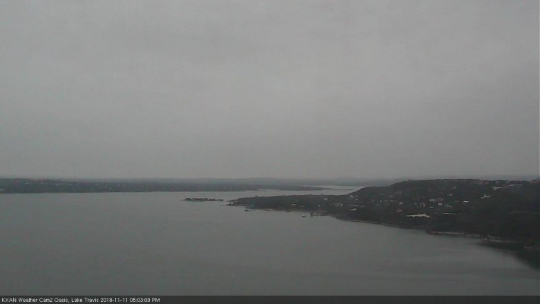 Lake Travis webcam, November 11, 2018 4:05 PM CT