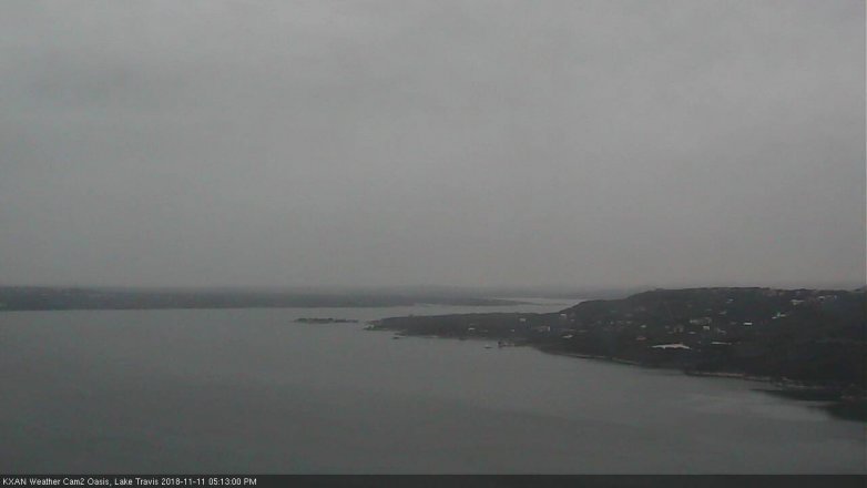 Lake Travis webcam, November 11, 2018 4:15 PM CT