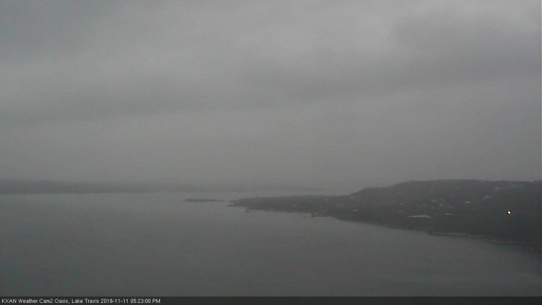 Lake Travis webcam, November 11, 2018 4:25 PM CT
