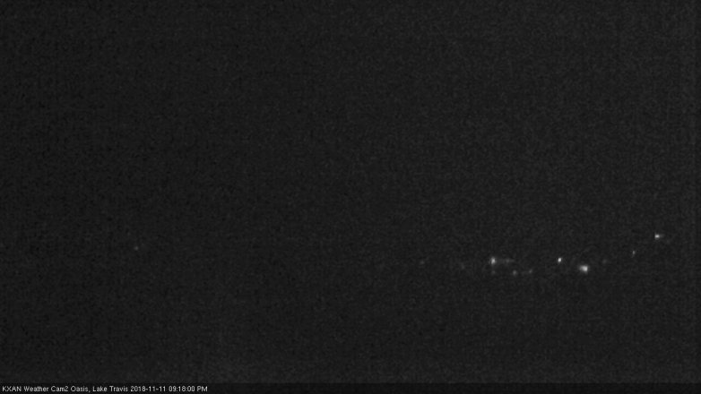 Lake Travis webcam, November 11, 2018 8:20 PM CT