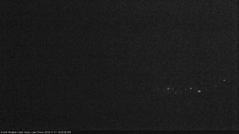 Lake Travis webcam, November 11, 2018 9:05 PM CT
