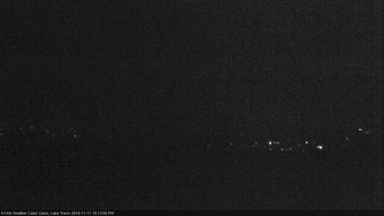 Lake Travis webcam, November 11, 2018 9:15 PM CT