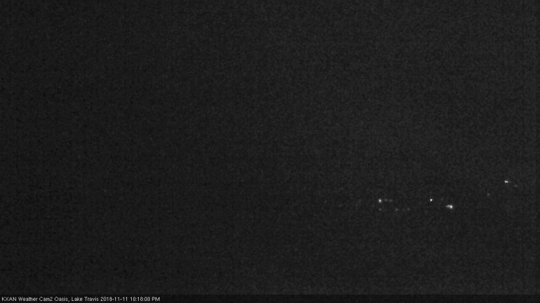Lake Travis webcam, November 11, 2018 9:20 PM CT