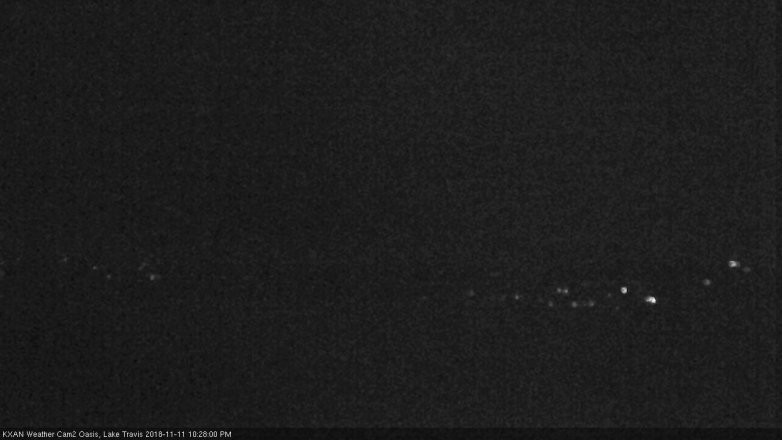 Lake Travis webcam, November 11, 2018 9:30 PM CT
