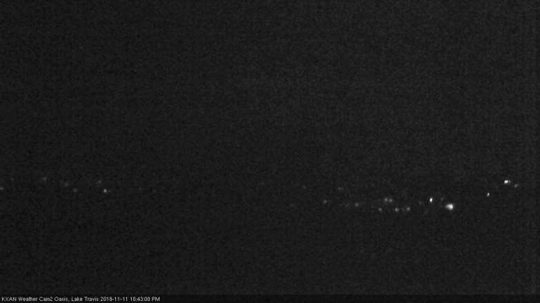 Lake Travis webcam, November 11, 2018 9:45 PM CT