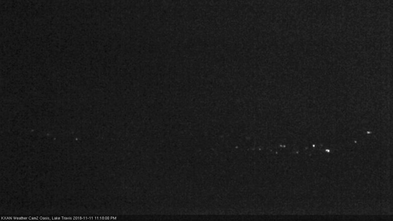 Lake Travis webcam, November 11, 2018 10:20 PM CT