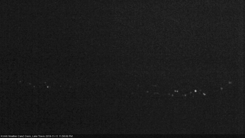Lake Travis webcam, November 11, 2018 11:00 PM CT