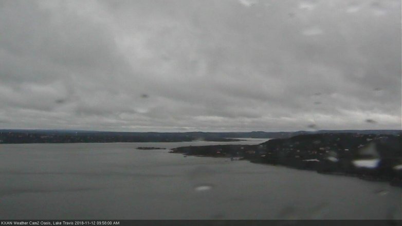 Lake Travis webcam, November 12, 2018 9:00 AM CT