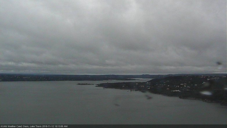 Lake Travis webcam, November 12, 2018 9:15 AM CT