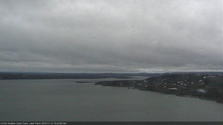 Lake Travis webcam, November 12, 2018 9:25 AM CT