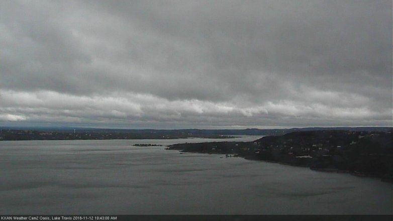 Lake Travis webcam, November 12, 2018 9:45 AM CT