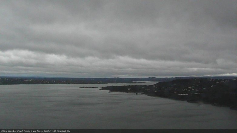 Lake Travis webcam, November 12, 2018 9:50 AM CT
