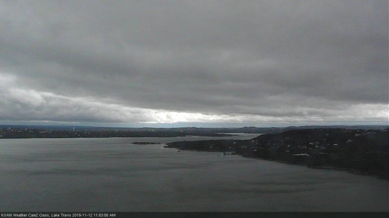 Lake Travis webcam, November 12, 2018 10:05 AM CT
