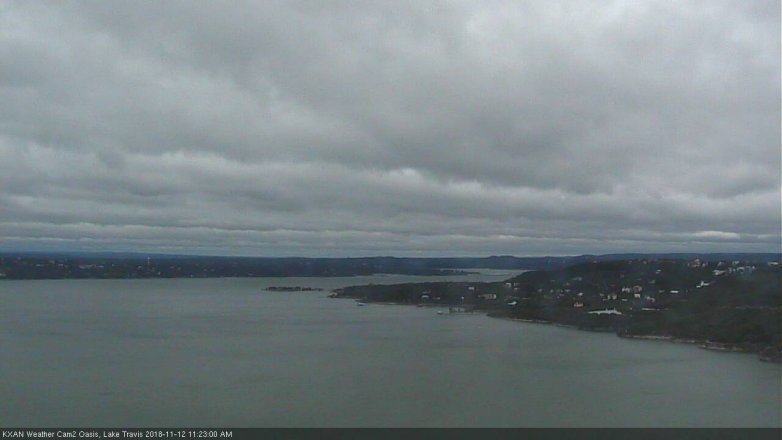 Lake Travis webcam, November 12, 2018 10:25 AM CT