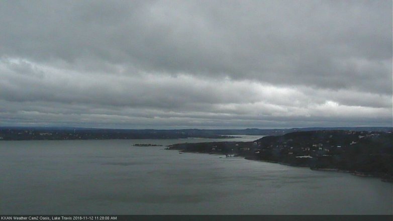 Lake Travis webcam, November 12, 2018 10:30 AM CT