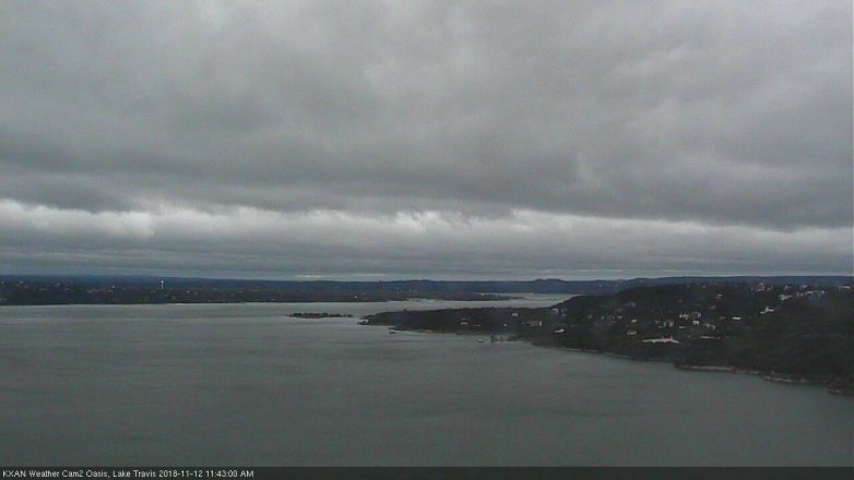 Lake Travis webcam, November 12, 2018 10:45 AM CT