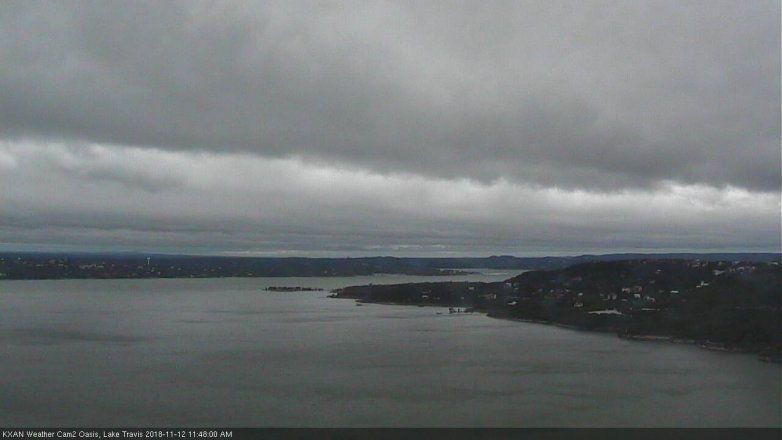Lake Travis webcam, November 12, 2018 10:50 AM CT