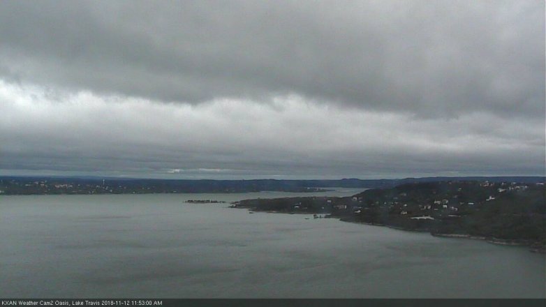 Lake Travis webcam, November 12, 2018 10:55 AM CT