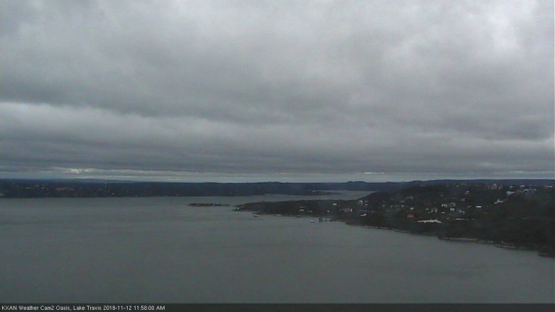 Lake Travis webcam, November 12, 2018 11:00 AM CT