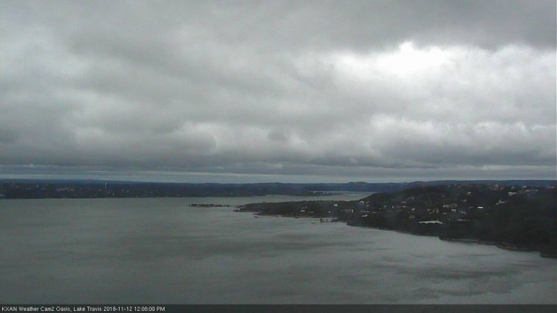 Lake Travis webcam, November 12, 2018 11:10 AM CT