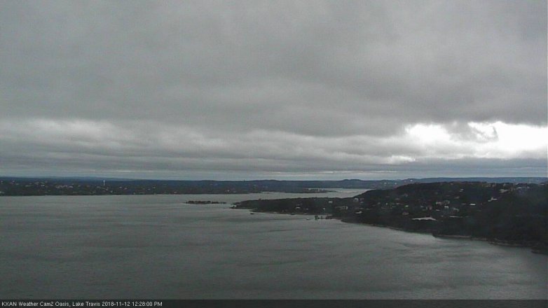 Lake Travis webcam, November 12, 2018 11:30 AM CT