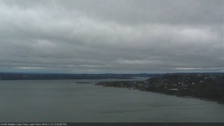 Lake Travis webcam, November 12, 2018 11:40 AM CT